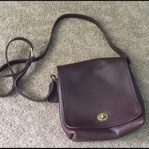 Vintage Brown Coach Leather Purse